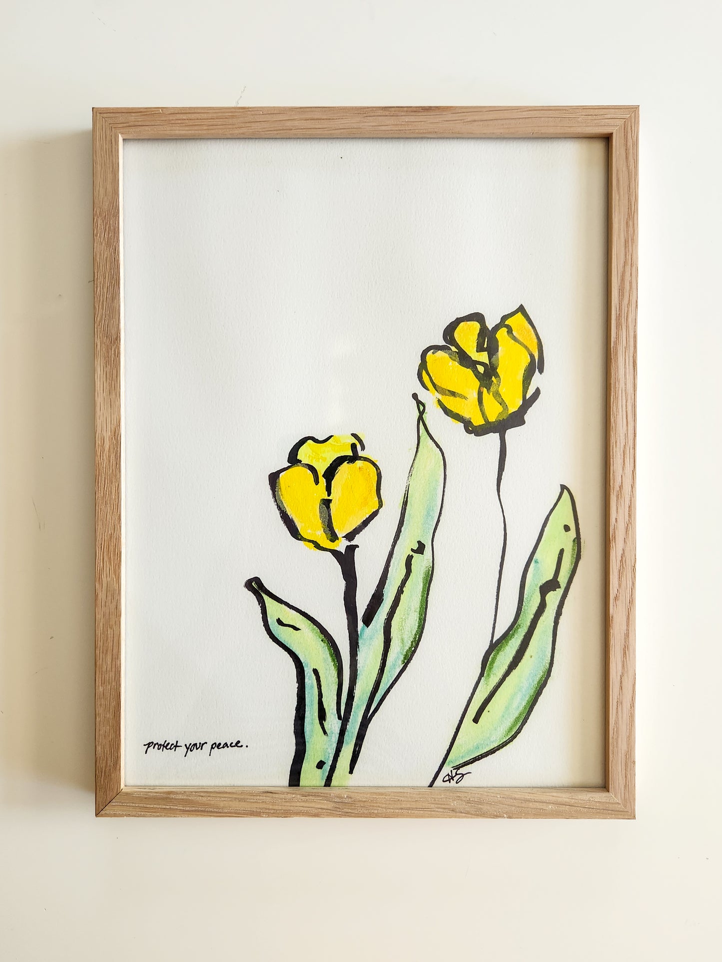 Protect Your Peace 2 – One-of-a-Kind Mixed Media Art Piece
