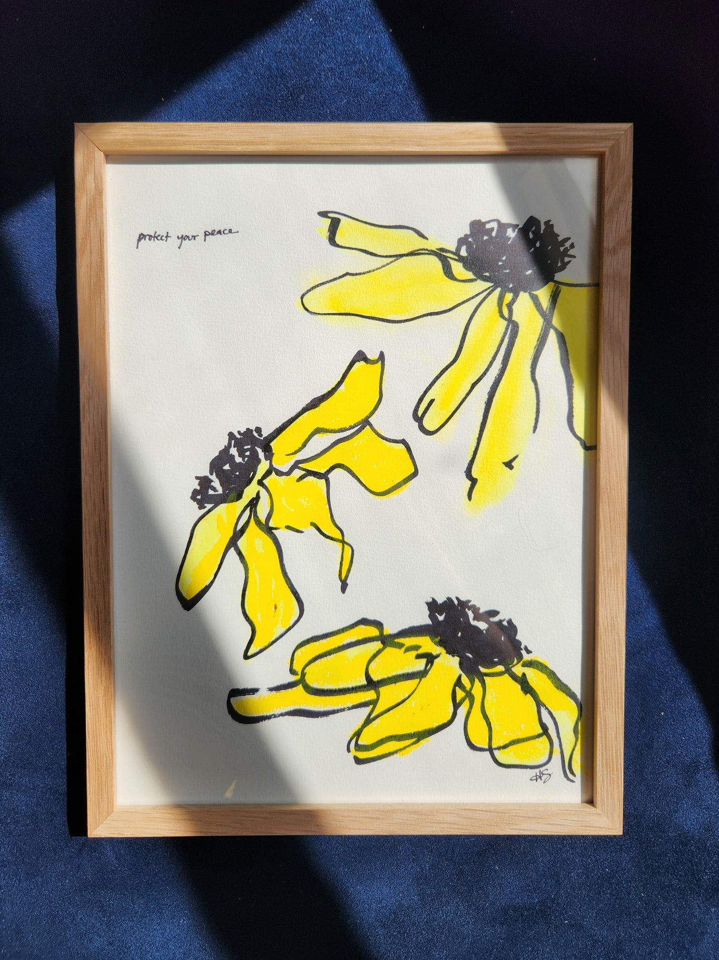 Protect Your Peace 1 – One-of-a-Kind Mixed Media Art Piece