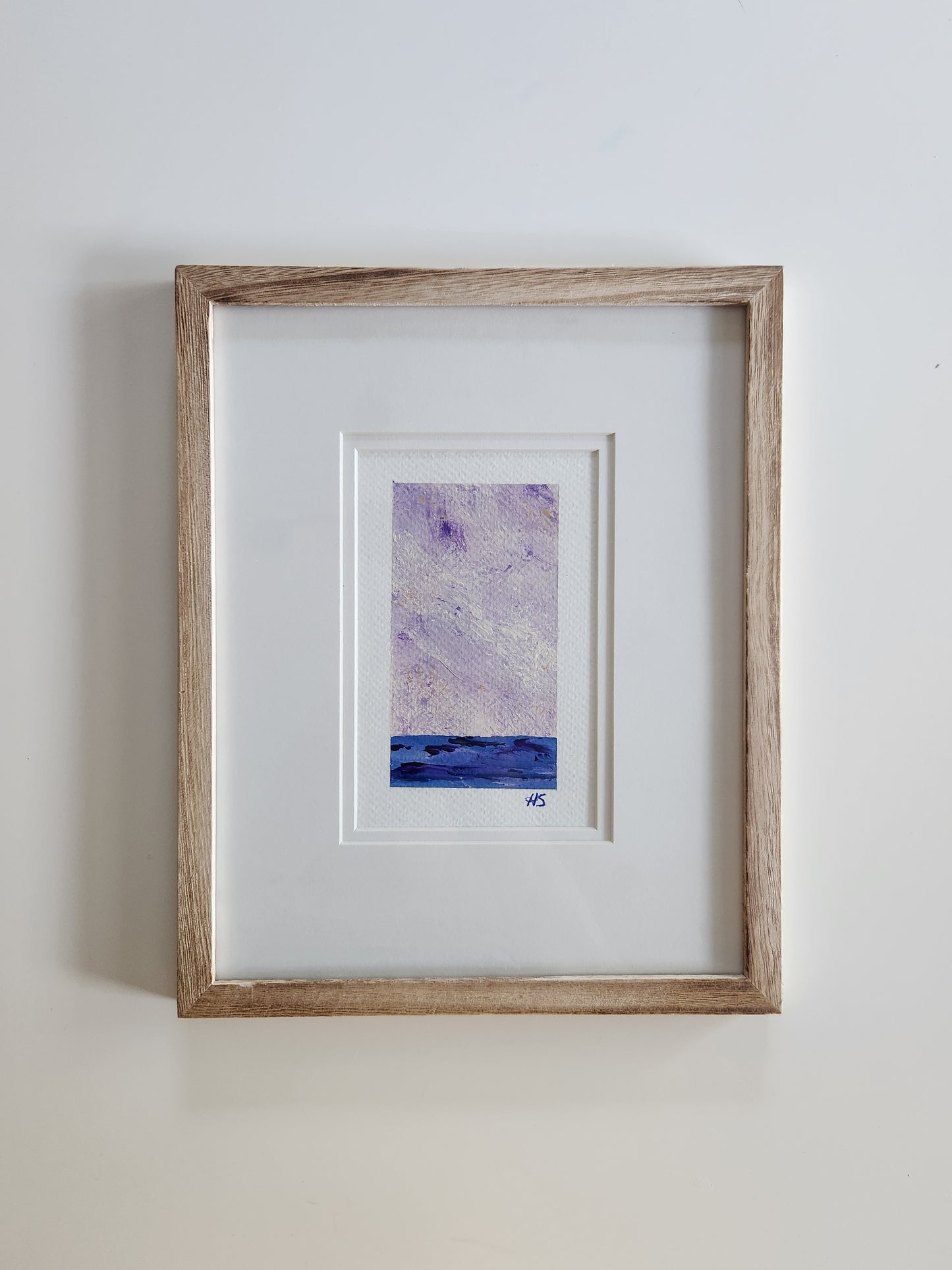 Purple Moment 2 - Framed Original Acrylic Art Piece