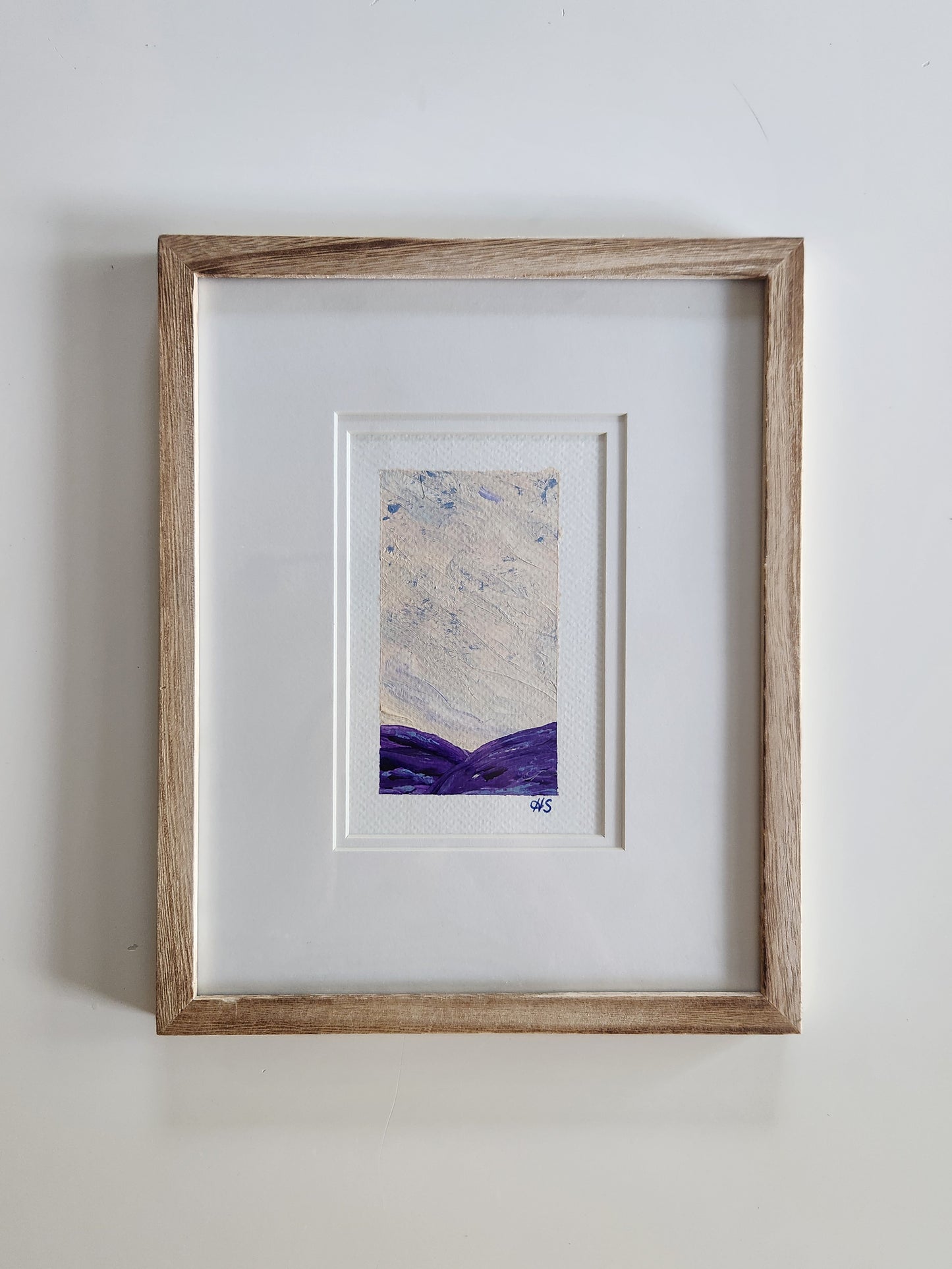 Purple Moment 4 - Framed Original Acrylic Art Piece