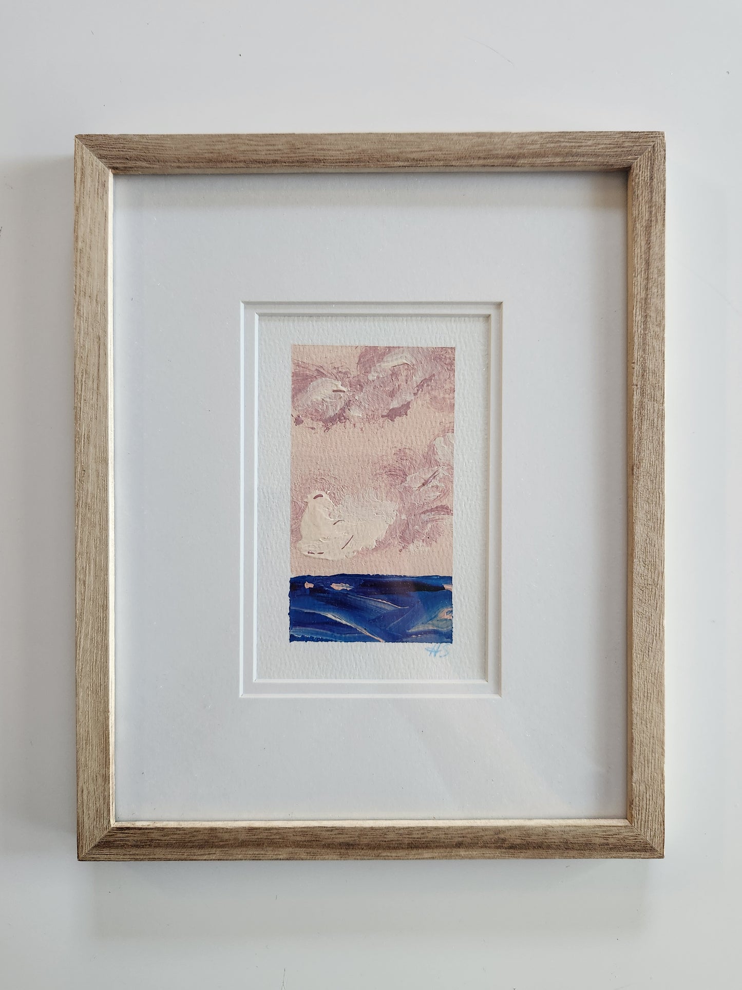 Pink Moment 2 - Framed Original Acrylic Art Piece