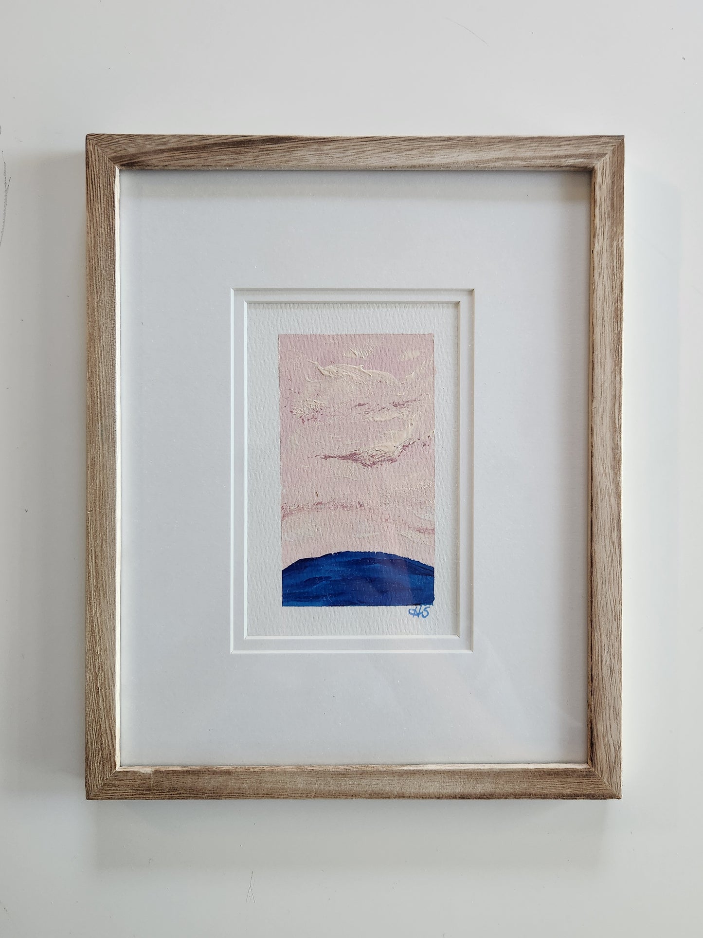 Pink Moment 4 - Framed Original Acrylic Art Piece