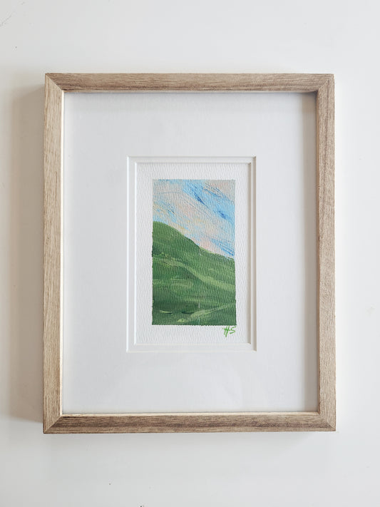 Green Moment 1 - Framed Original Acrylic Art Piece