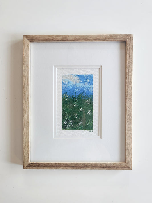 Green Moment 2 - Framed Original Acrylic Art Piece