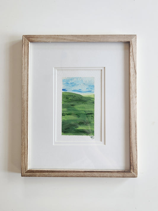 Green Moment 3 - Framed Original Acrylic Art Piece