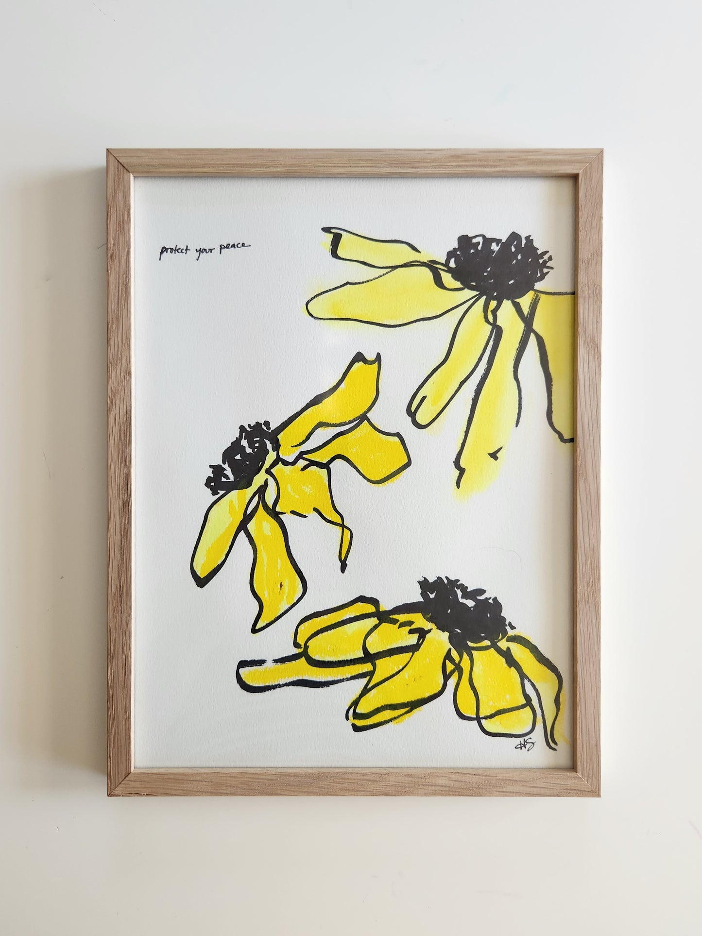 Protect Your Peace 1 – One-of-a-Kind Mixed Media Art Piece