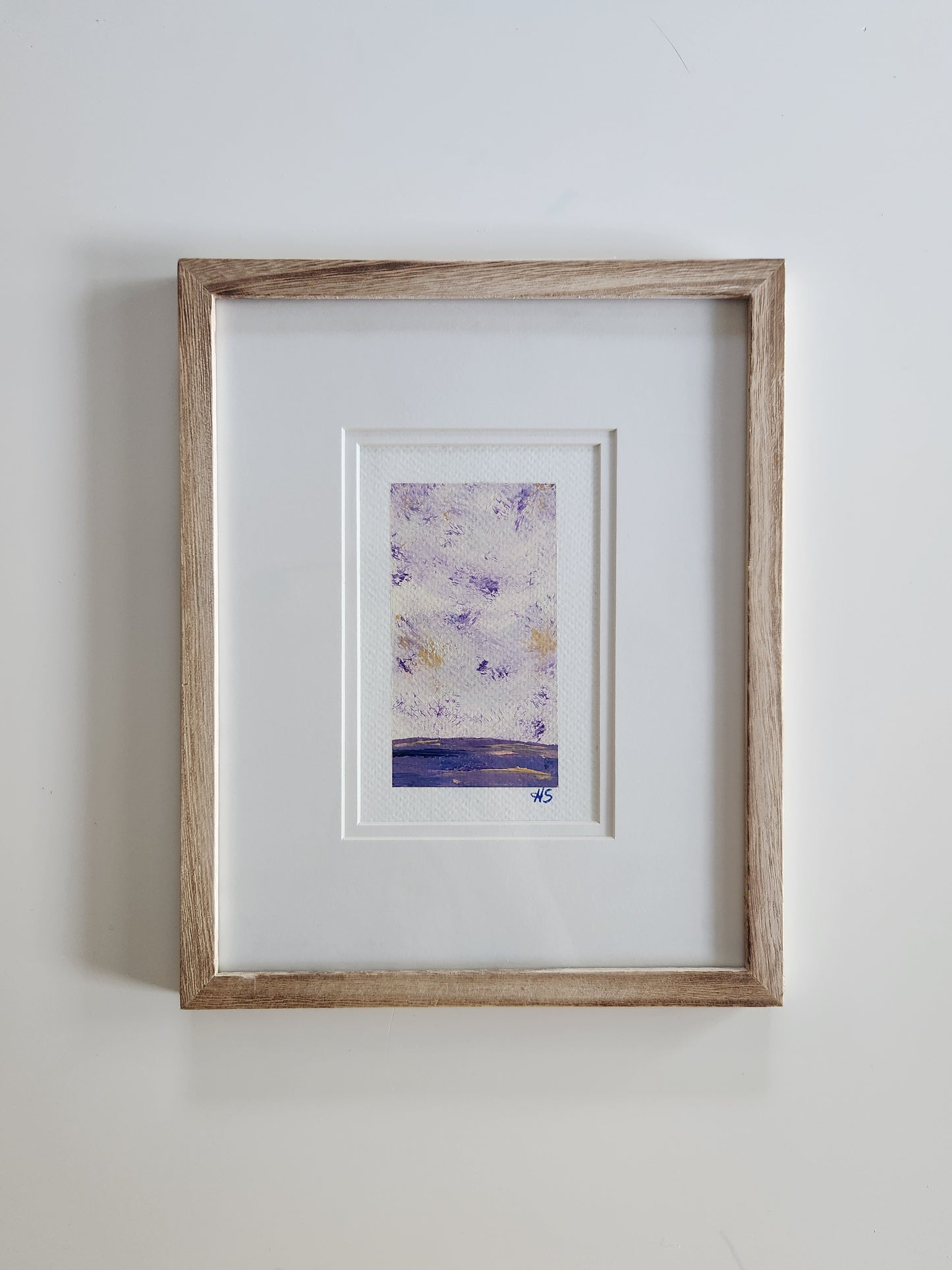 Purple Moment 1 - Framed Original Acrylic Art Piece
