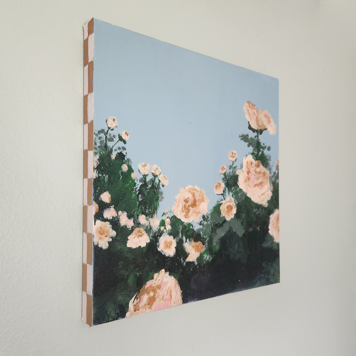 Roses - Original 20x20 inch Painting by Holly Soule