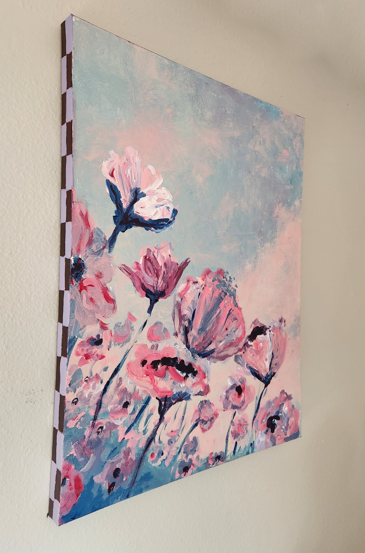 Dawn Original Painting by Holly Soule Abstract Floral Canvas