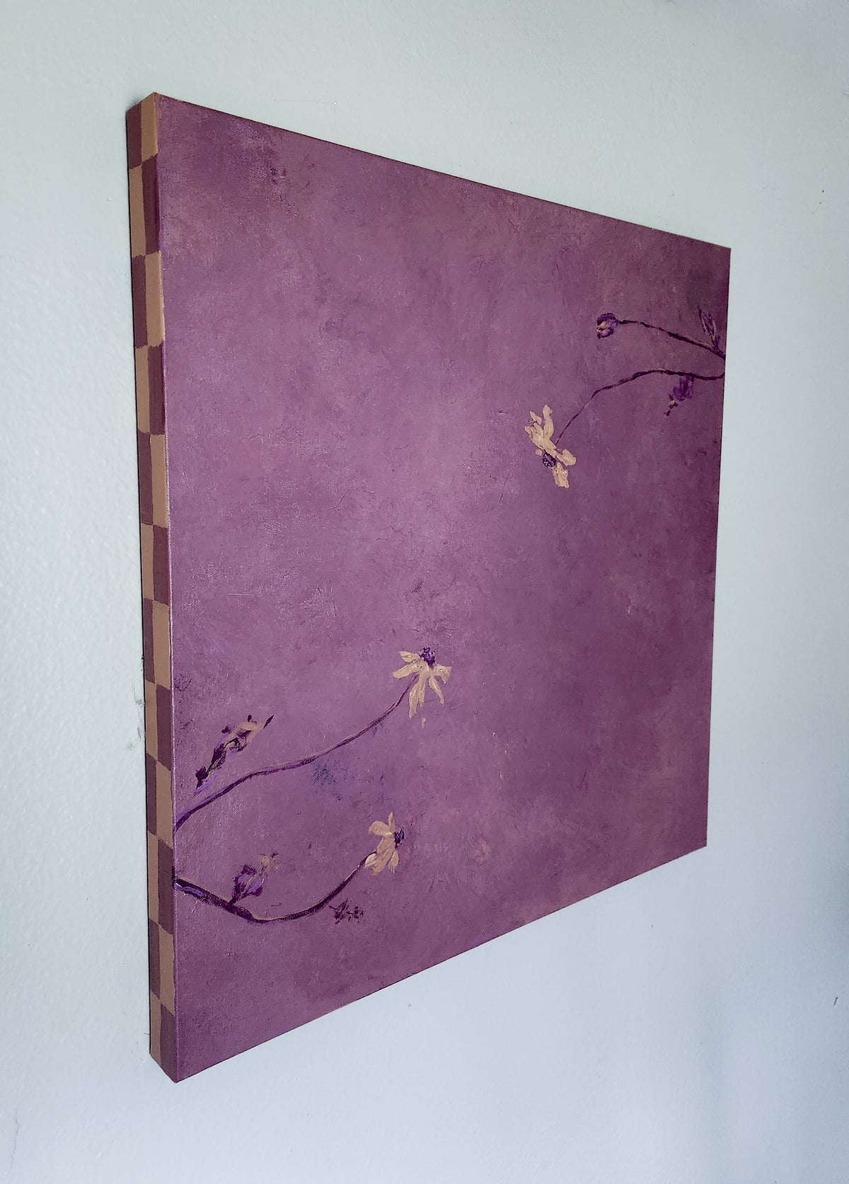 Reaching for you: Purple Study - Original Painting by Holly Soule