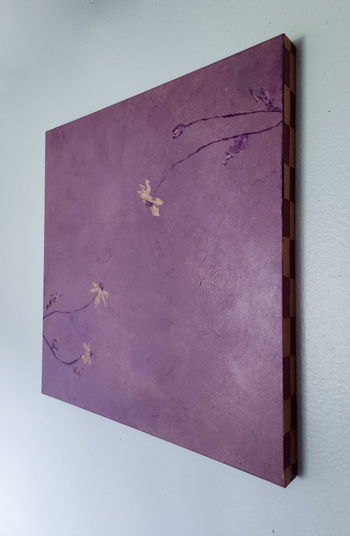Reaching for you: Purple Study - Original Painting by Holly Soule