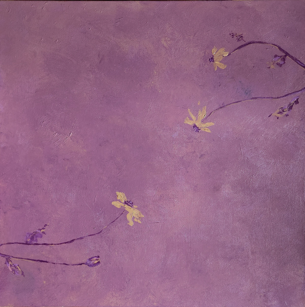 Reaching for you: Purple Study - Original Painting by Holly Soule